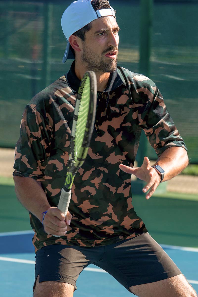 Tan Through Sportshirts Graphic Polo Camo 